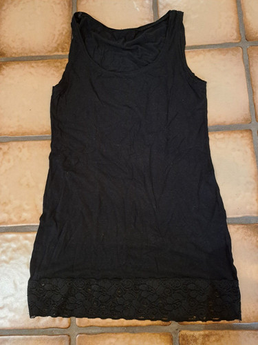 Schwarzes top spitze tredy - top,